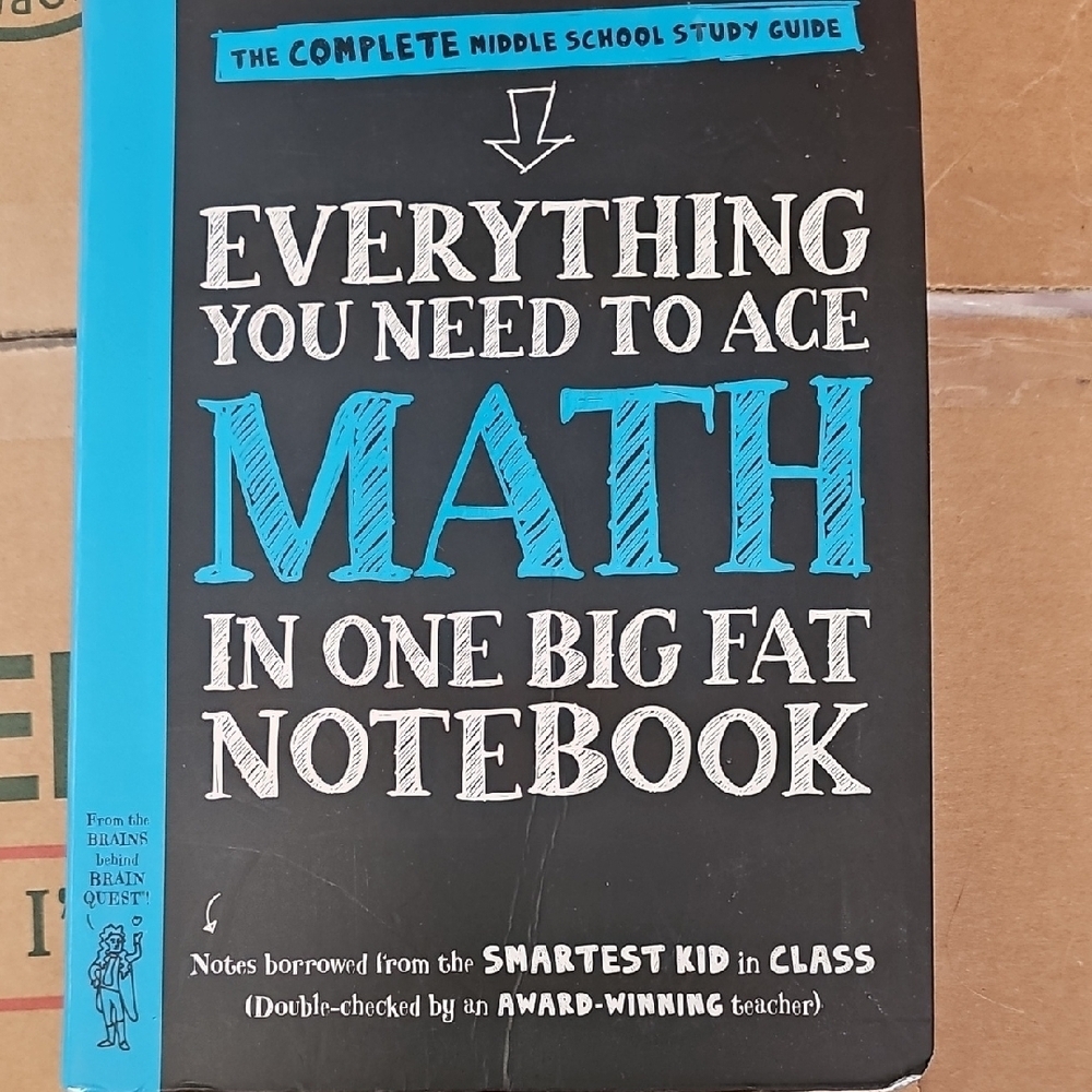 Everything You Need to Ace Math in One Big Fat Notebook - Black and Blue